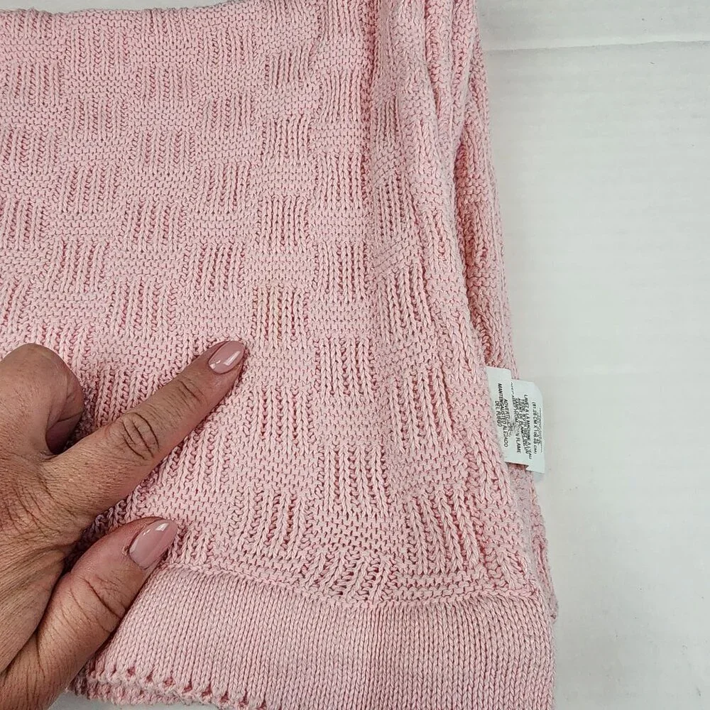 Child of Mine by Carter's pink knit baby blanket